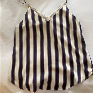 Express Navy, white and Maroon Downtown Cami